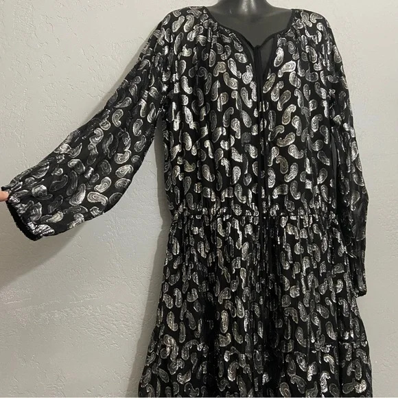 NWT MICHAEL Michael KORS Paisley Jacquard Dress Large - Picture 6 of 11